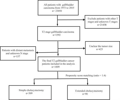 Survival Benefits of Simple Versus Extended Cholecystectomy and Lymphadenectomy for Patients With T2 Gallbladder Cancer: A Propensity-Matched Population-Based Study (2010 to 2015)